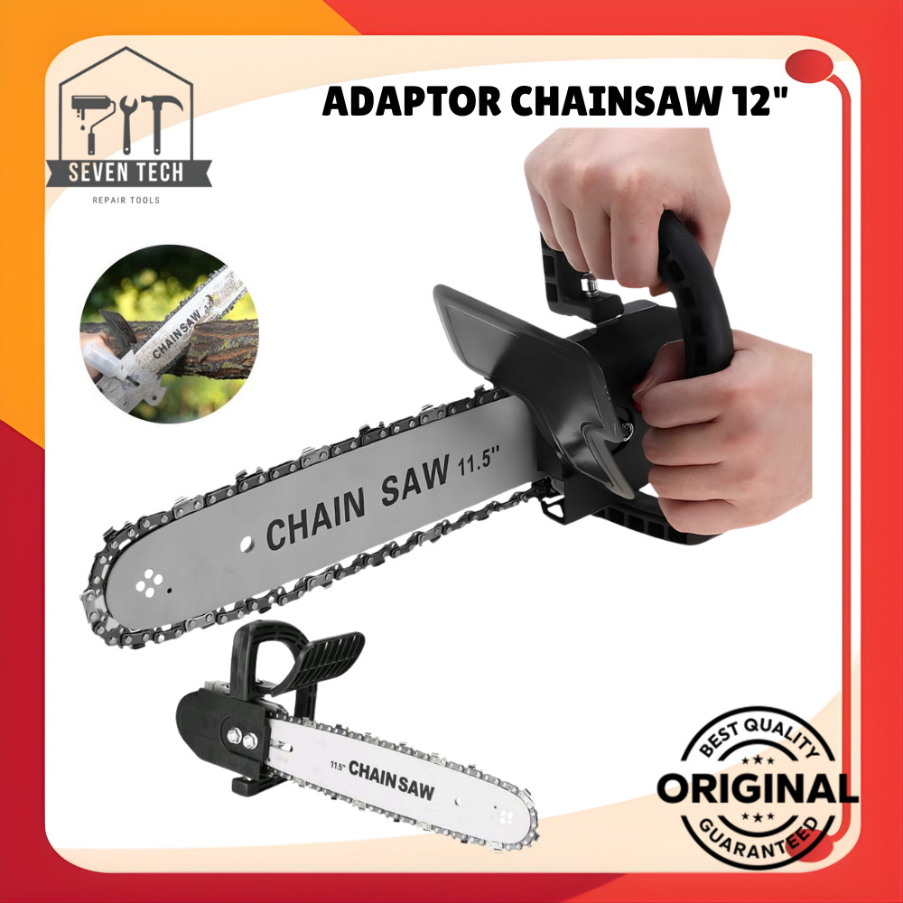 ADAPTOR MINI CHAINSAW 12 INCI MESIN GERINDA CHAINSAW STAND 12" ADAPTOR GERINDA JADI CHAINSAW ADAPTOR
