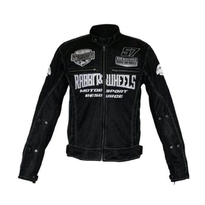 PREMIUM / Jaket Motor Rabbit And Wheels Motorsport Midnight Jaket Mesh Touring