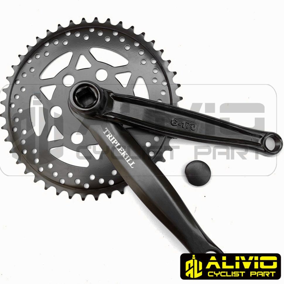 Crank Triplekill Single Speed 44 Bb Kotak Gear Gir Tengah Depan Sepeda Communter Mtb Federal Besi Wa