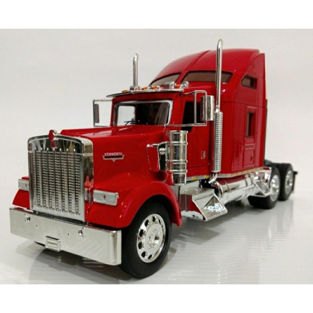 Diecast Welly Super Haulier Kenworth W900 Merah Baru Bukan Bekas Komplit