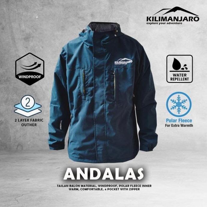 PREMIUM / Jaket Gunung Jaket Outdoor Kilimanjaro Andalas Super Hangat