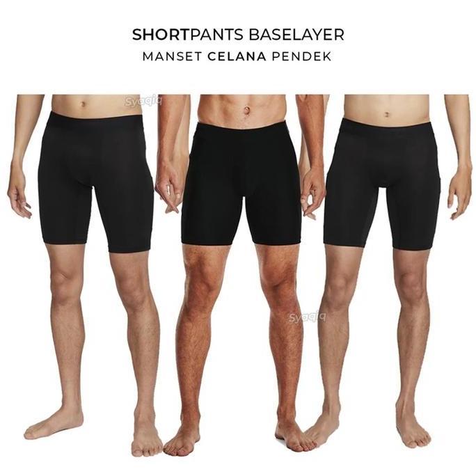 STRIT SHORT DALEMAN OLAHRAGA SPANDEK TEBAL COMPREHERSIVE CELANA PENDEK KETAT RENANG DIVING FUTSAL