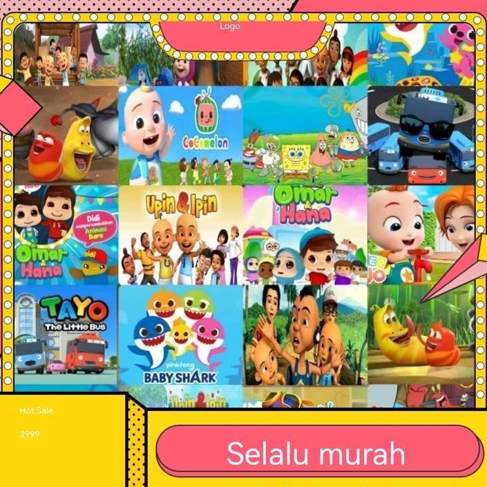 ( bisa request , gratis) usb FLASHDISK 32GB FULL VIDEO COCOMELON AND FRIEND dan edukasi Anak2 belaja