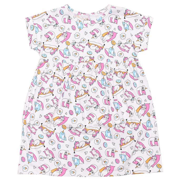 Star (ex Rambla) - Lolly & Noe Baju Lengan Pendek Anak Perempuan Piyama Dress Unicorn Celana Pakaian