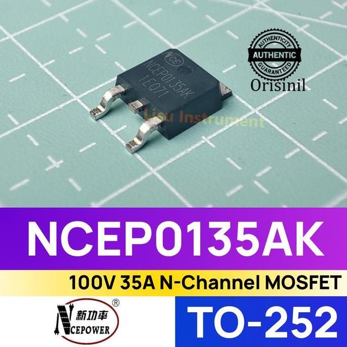 MOTRONICS NCEP0135AK 100V 35A N-CHANNEL MOSFET TO-252 NCE