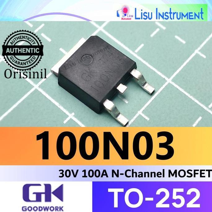 MOTRONICS 100N03 30V 100A N-CHANNEL MOSFET 100N03 TO-252 GOODWORK