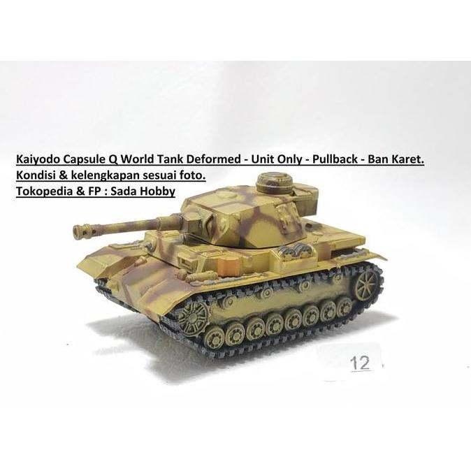 KAIYODO CAPSULE Q PANZER IV GERMAN TANK BROWN CAMOUFLAGE PULLBACK UNIT ONLY MIX99