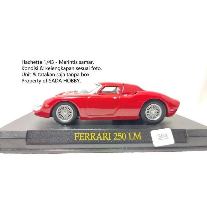 DIECAST ALTAYA HACHETTE 1/43 FERRARI 250LM UNIT & TATAKAN ONLY MIX99