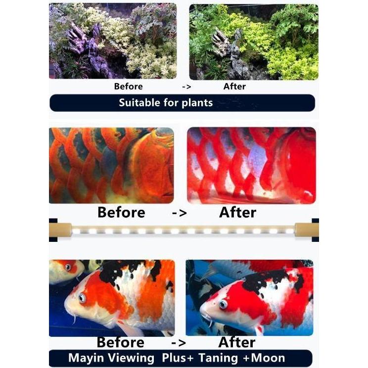 Fisheat- Mayin Lamp View Plus 142Cm Lampu Led Celup Aquarium Ikan Arona Koki