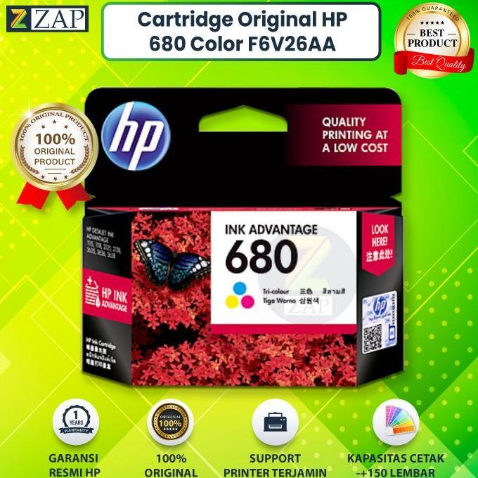 Tier- Tinta 680 Black/Color Katrid 680 680 Catridge