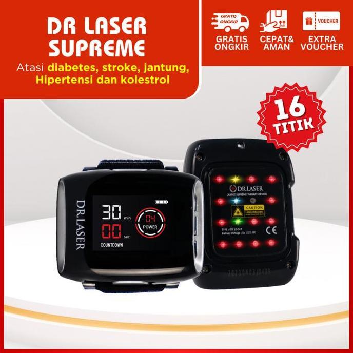 Kyu- Dr Laser Supreme Terapi Kesehatan Jam Tangan Praktis Multispot