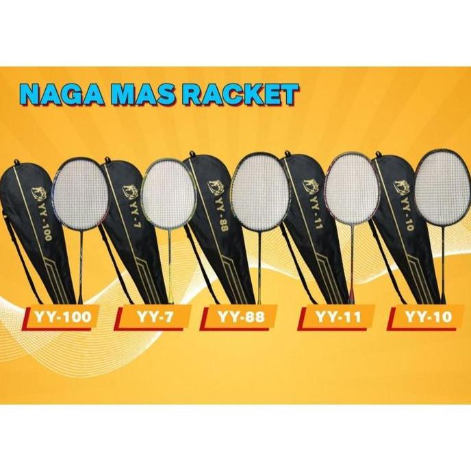 RAKET BADMINTON SENAR RAKET CARBON SENAR YY NAGA MAS RACKET