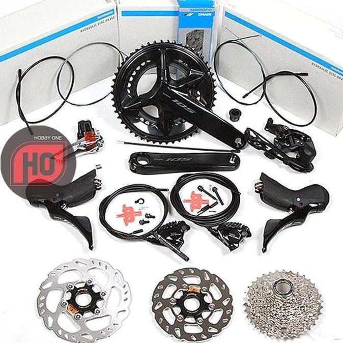 Shimano 105 R7120 12 Speed Hydraulic Disc Brake Groupset