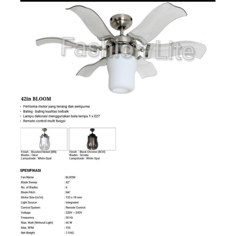 KIPAS ANGIN EDMA 42" BLOOM / KIPAS ANGIN EDMA / KIPAS ANGIN MURAH