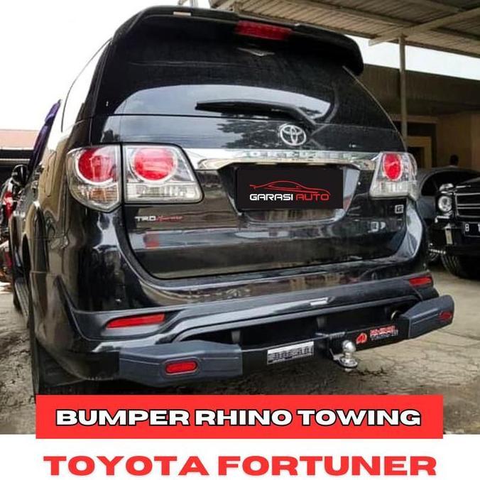 Towing Tanduk Belakang Mobil Fortuner VNT TRD Lama Bumper Besi Rhino