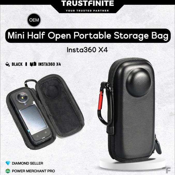 Mini Storage Case Insta360 X4 / Tas Mini Insta 360 X4 Carry Case Insta360 One X4