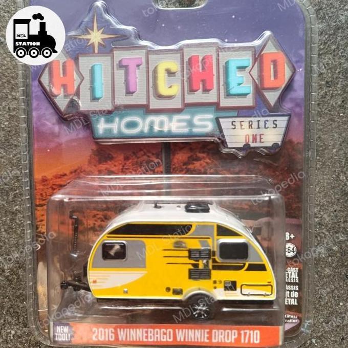 GREENLIGHT HITCHED HOMES DIECAST - 2016 WINNEBAGO WINNIE DROP 1710 MDLS27