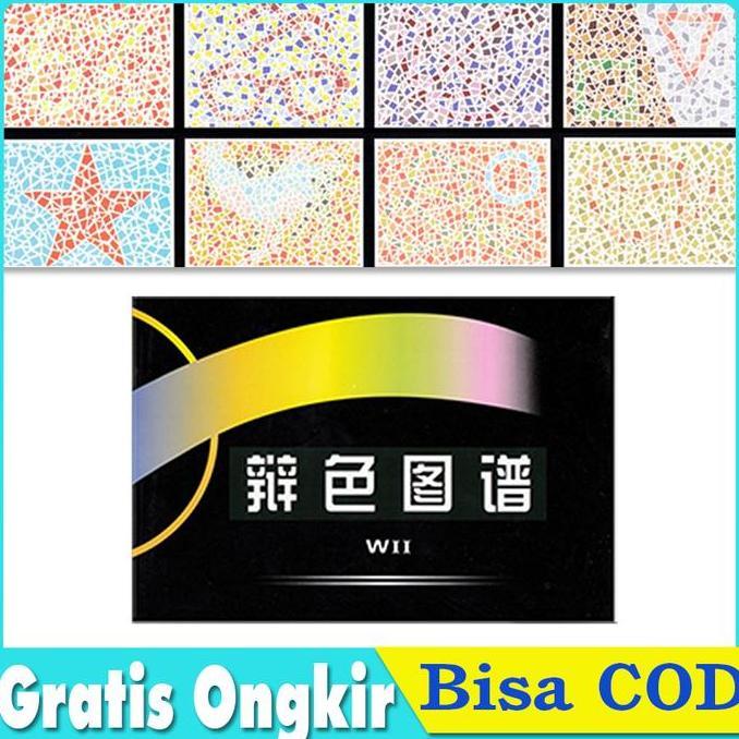 MEND Buku Tes Buta Warna, Colour Blindness Test, Alat Tes Buta Warna