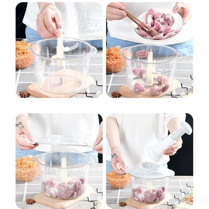 Chopper Manual / Penggiling Daging Multifungsi / Pencacah Daging Sayur Manual