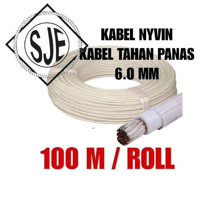 Promo kabel tahan panas 6mm / kabel nyvin 6mm / kabel heater 6mm Diskon