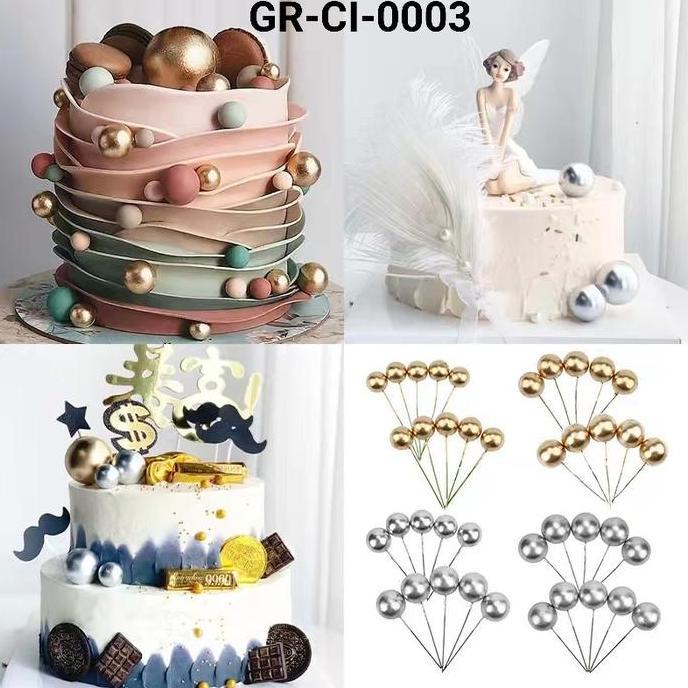 *****] GR-CI-0003 Topper hiasan kue cake buah ceri cherry natal christmas