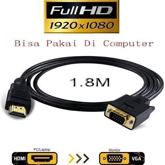 DF41 >> KABEL HDTV TO VGA CONVERTER# HDmi TO VGA-1.8M-3M