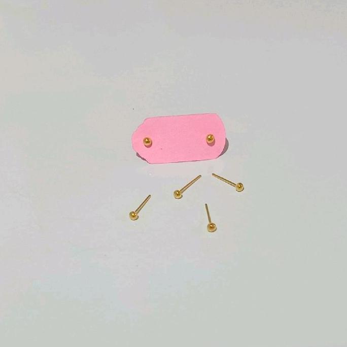 ABELHANDI711 - ANTING TINDIK HIDUNG MATA & POLOS (EMAS MUDA 6K)