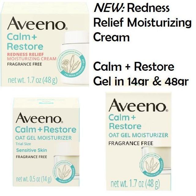 Aveeno Calm Restore Oat Gel Facial Moisturizer Sensitive Skin Cream ___maxie Oasis