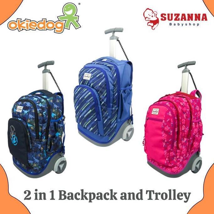 Stardust by Okiedog 2 in 1 Backpack and Trolley - Tas Troli Anak