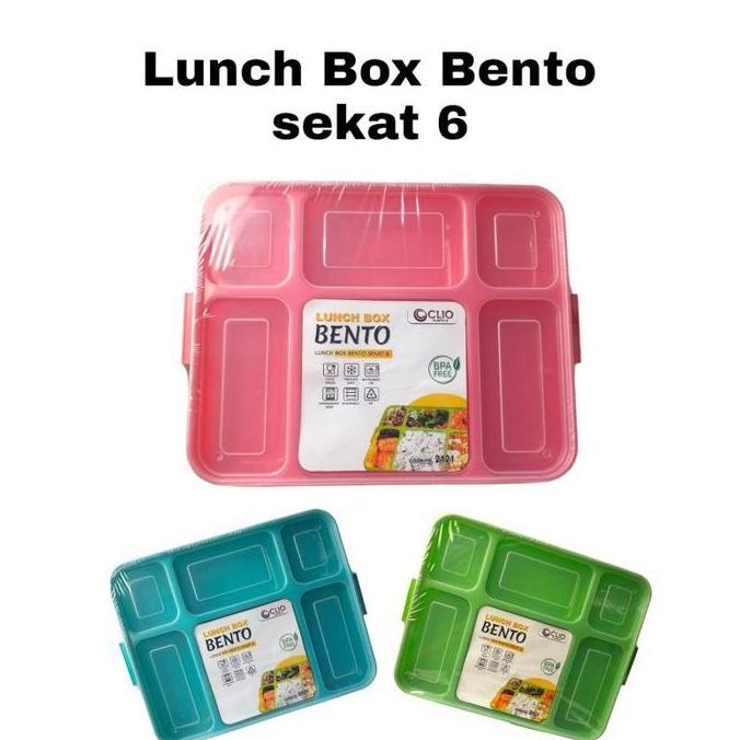 PREMIUM / Lunch Box Bento Sekat 6  Kotak Bekal Makan Catering