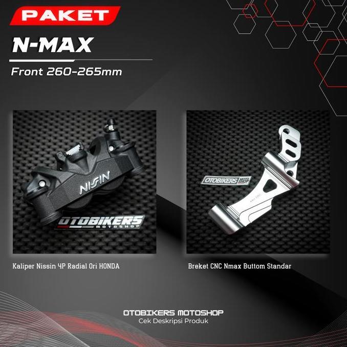 PAKET Kaliper Radial 4P Depan NMAX 150 155 New Old Neo Turbo 4 Piston NISSIN CB Exmotion Twin Africa