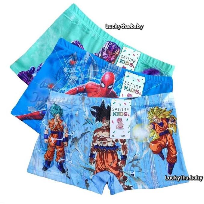 grosir 12pcs,6pcs,3pcs satire kids- CD boxer anak perempuan dan laki-laki size 2-7 tahun motif Froze