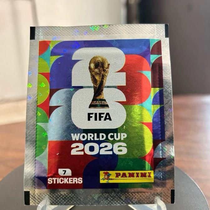 5 pack Panini WC 2026 Sticker Pack - 1 Pack Isi 7 Stiker Resmi FIFA untuk Penggemar Sepak Bola