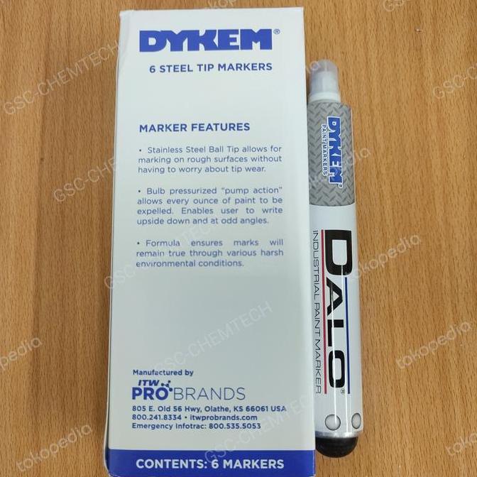 Pilihan - Dykem Dalo Steel Marker Dykem Dalo Spidol Besi (Putih)