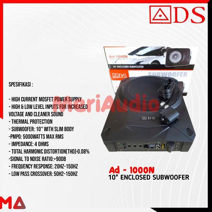 Subwoofer kolong 10 inch Aktif Subwofer Basstube kolong bastube ADS 10 inch Aktif