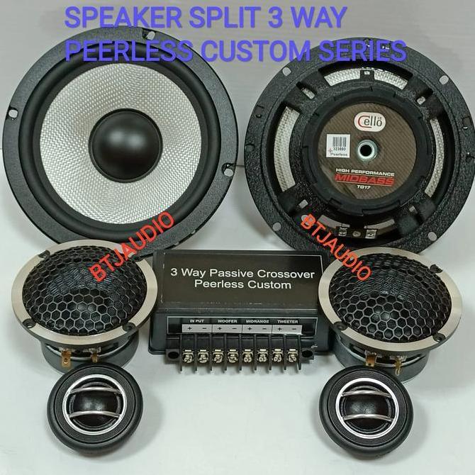 SPEAKER MOBIL SPLIT/COMPONENT 3 WAY/3WAY PEERLESS CUSTOM SERIES