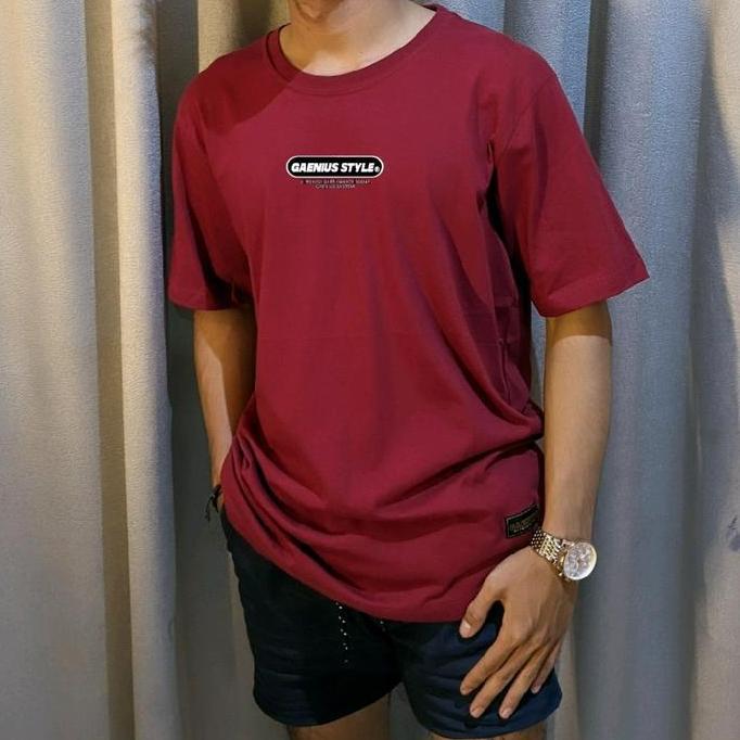 PREMIUM / Gratis Sticker [ gaenius style ] original t-shirt gaenius casual combat 24s kaos  distro  