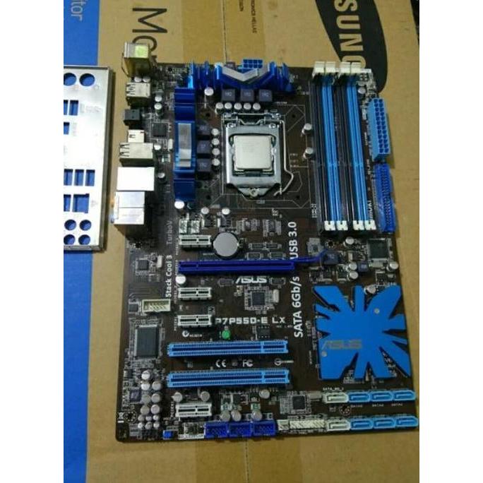PROMO Motherboard PC gaming Merk Asus P7P55D paket Prosesor Intel Core i5 76