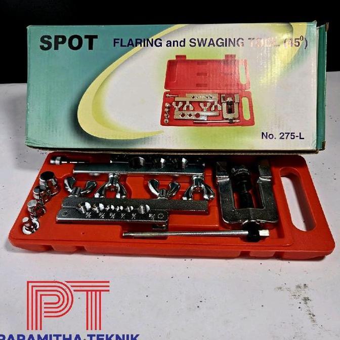 SPOT ALAT PEMEKAR PIPA AC CT275 SPOT FLARING AND SWAGING SET TANPA PEMOTONG PIPA DENGAN FLARES 1/8" 