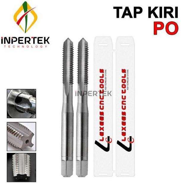 SHAANCIU Tap Kiri M6 X 1.0 Pointed Taps Mesin M6 Left Hand HSS PO Ulir Milling