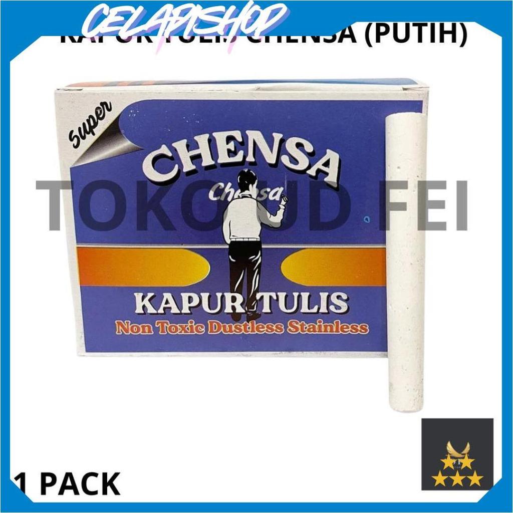 (1 PACK) KAPUR WARNA CHENSA/KAPUR TULIS/KAPUR MURAH/ KAPUR PAPAN TULIS/KAPUR TULIS PUTIH UDF