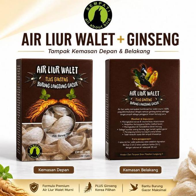 SEMPATI AIR LIUR WALET BURUNG GACOR SEKETIKA SEMPATI VITAMIN BURUNG