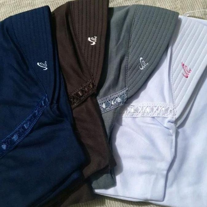 New- Jilbab Sekolah Kerudung Rabani Serut Untuk Anak (Tk, Sd, Smp, Sma) - Nyaman, Instan, Hitam, Put