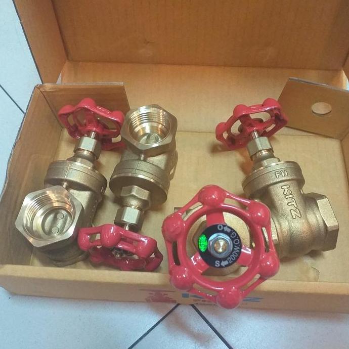 NEW Gate valve KITZ 1 1/4"(inch) Gate valve kuningan KITZ 100% ORIGINAL