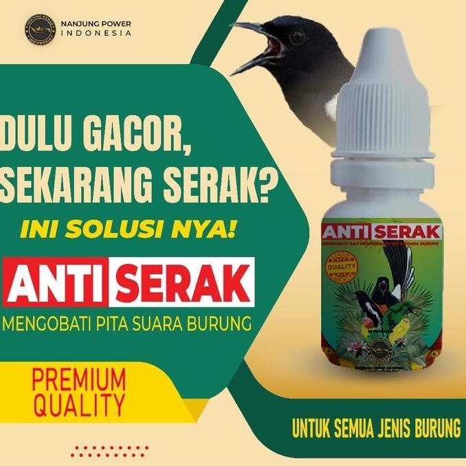 OBAT ANTI SERAK BURUNG - VITAMIN ANTI SERAK BURUNG - OBAT BURUNG SERAK SUARA - VITAMIN BURUNG SERAK 