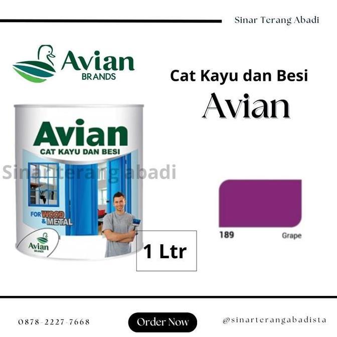 HARGA DISC - Cat Kayu & Besi Avian 1 KG 189 Grape