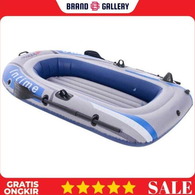 HARGA DISC - INTIME 400 Perahu Karet Mancing Inflatable Fishing Boat 4 Person