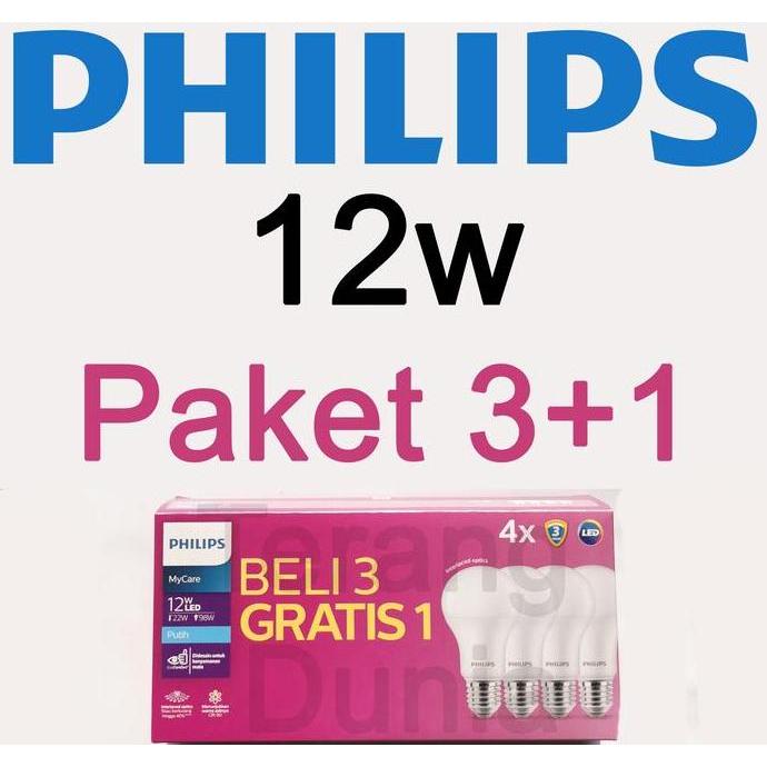 TERMURAH - Philips lampu led 12w Paket Lampu Philips LED 12w Paket 12w Philips