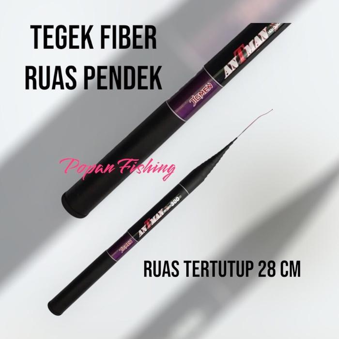Jigmen Antman Mini Joran Pancing Tegek Fiber Ruas Pendek - 220