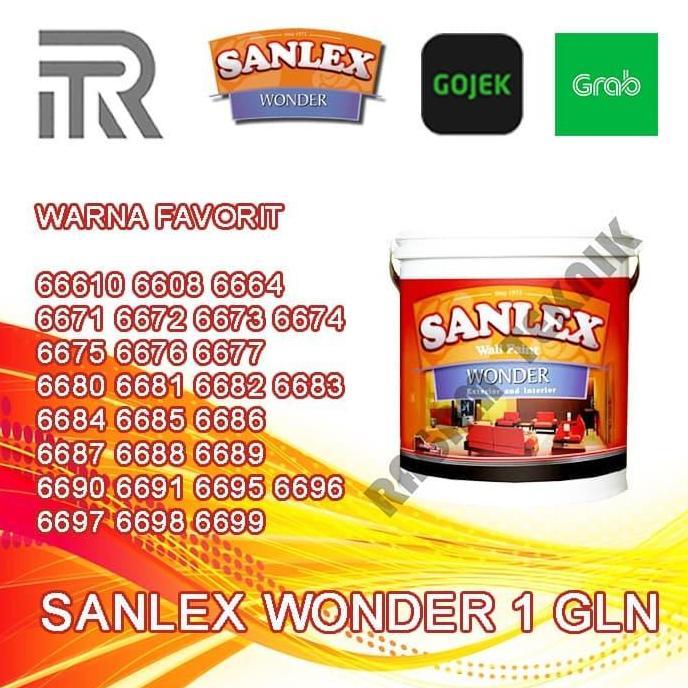 Cat Tembok Sanlex Wonder 5kg galon